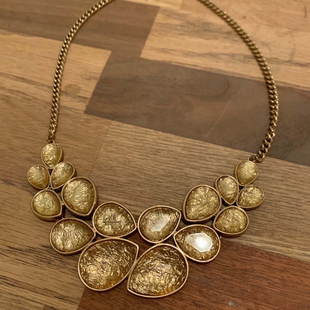 Francesca’s Statement Necklace - Gold Foil